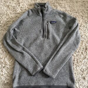 Patagonia Men's Gray Quarter Zip Sweater